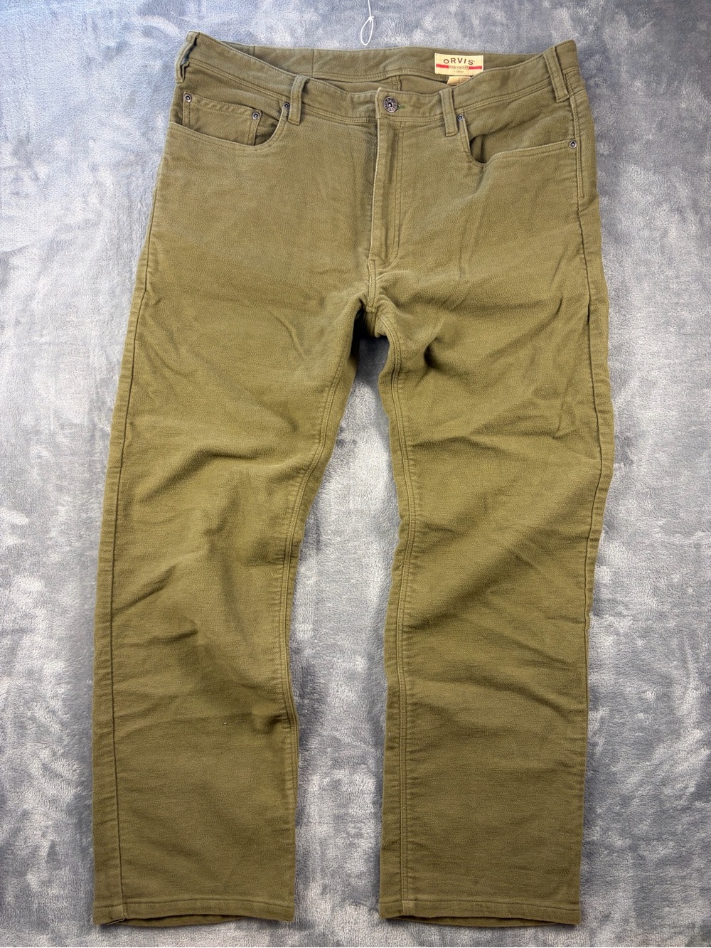 Orvis Men's Olive Green Chamois Pants